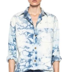 Current Elliott Thunder Tie Dye Button Down Shirt
